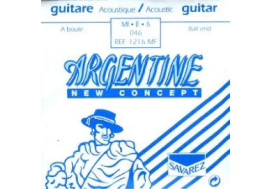 Savarez | Cordes pour Guitare Acoustique Argentine Mi6 .046w | À l'unité