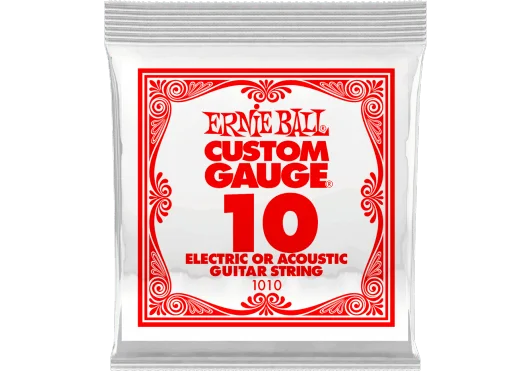 Ernie Ball | Plain Steel .010 | À l'unité