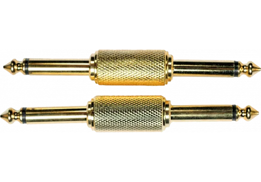 Yellow Cable | AD02 | Adaptateur Jack Mâle/Jack Mâle (Lot de 2)