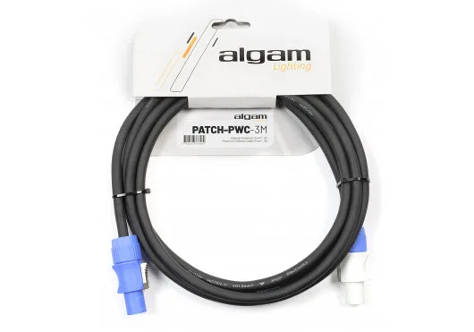 Algam Lighting | Rallonge d'alimentation PowerCon 3M | Noir