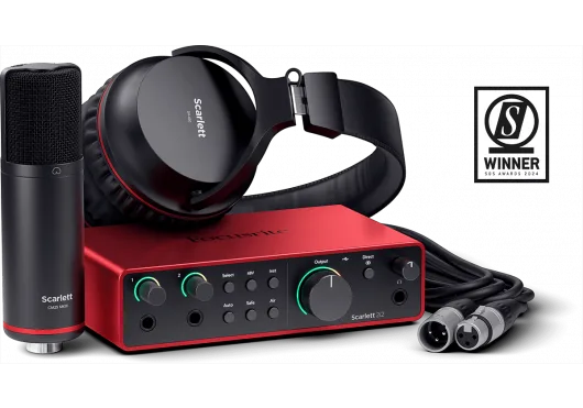 Focusrite | Pack Scarlett 2i2 Studio Micro, casque | 4th Gen