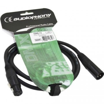 Audiophony | CDMX-1.5 | Cable DMX XLR 3 points 1.5 m