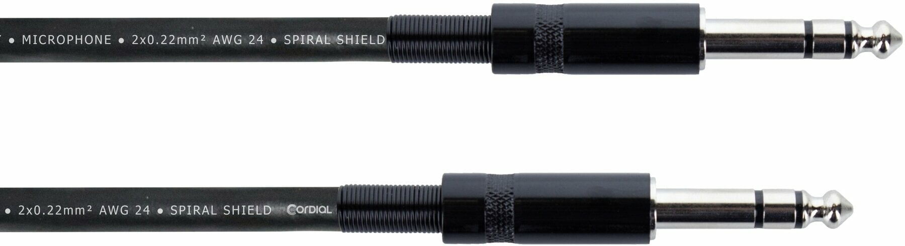 Cordial | EM 3 VV | Câble audio Jack TRS / Jack TRS 3 m