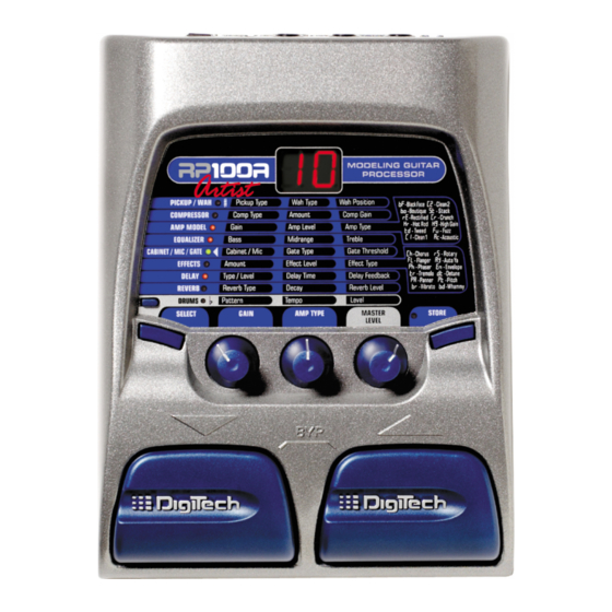 DigiTech | RP100A | Processeur multi-effets pour guitare