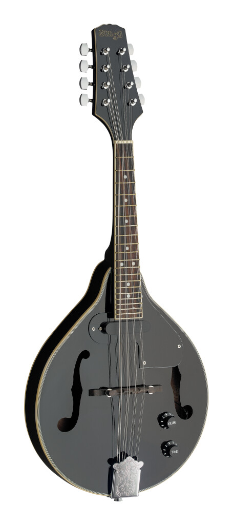 Stagg | M50E BLK | Mandoline bluegrass électro-acoustique noire
